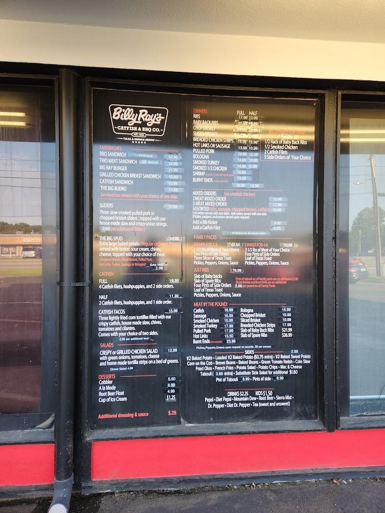 Billy Ray's Catfish & BBQ - Broken Arrow Menu image 2