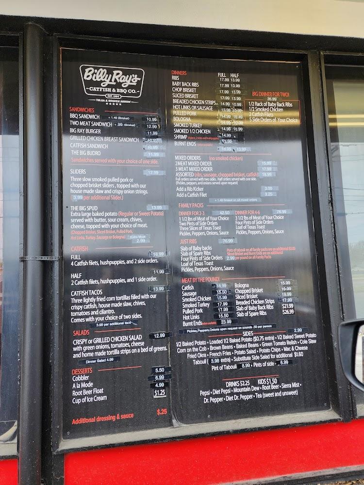 Billy Ray's Catfish & BBQ - Broken Arrow Menu image 4